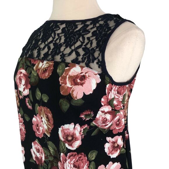 Piphany Career Shift Dress Knee Length Sleeveless Lace Boat Neck Size XL Blue - Picture 8 of 9